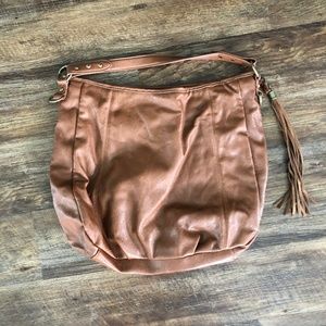 Brown hobo bag